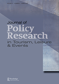 Cover image for Journal of Policy Research in Tourism, Leisure and Events, Volume 15, Issue 1, 2023