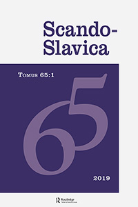 Cover image for Scando-Slavica, Volume 65, Issue 1, 2019