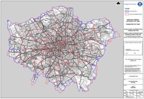 Figure 2 The Greater London low-emission zone.