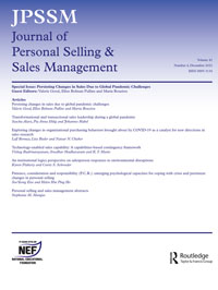 Cover image for Journal of Personal Selling & Sales Management, Volume 42, Issue 4, 2022