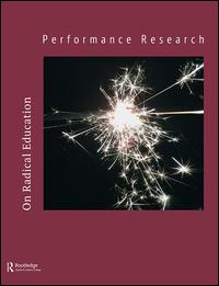 Cover image for Performance Research, Volume 21, Issue 6, 2016