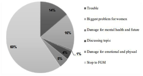 Figure 2 Message of participants on FGM/C (n = 127).