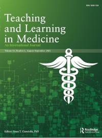 Cover image for Teaching and Learning in Medicine, Volume 33, Issue 4, 2021