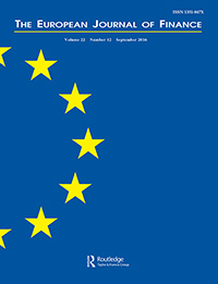 Cover image for The European Journal of Finance, Volume 22, Issue 12, 2016