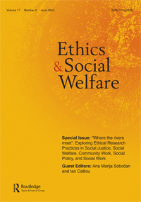 Cover image for Ethics and Social Welfare, Volume 17, Issue 2, 2023