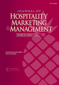 Cover image for Journal of Hospitality Marketing & Management, Volume 32, Issue 7, 2023