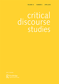 Cover image for Critical Discourse Studies, Volume 16, Issue 2, 2019