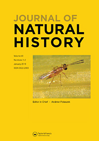 Cover image for Journal of Natural History, Volume 53, Issue 1-2, 2019