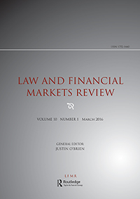 Cover image for Law and Financial Markets Review, Volume 10, Issue 1, 2016