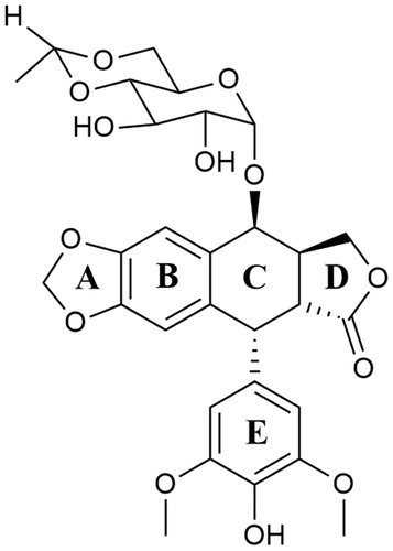 Figure 6. Chemical structure of etoposide.