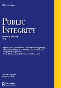 Cover image for Public Integrity, Volume 25, Issue 3, 2023