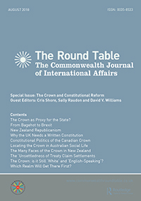 Cover image for The Round Table, Volume 107, Issue 4, 2018
