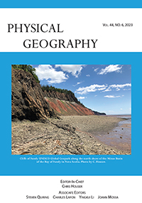 Cover image for Physical Geography, Volume 44, Issue 6, 2023