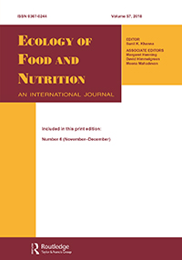 Cover image for Ecology of Food and Nutrition, Volume 57, Issue 6, 2018