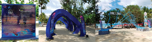 Figure 4. Exhibition in Loma Park in Patong Beach. Pictures taken on December 31, 2021.