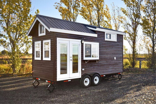 Figure 4. The block that examined stakeholder preferences for tiny houses on wheels (THOWs) rated the lowest in the VPS. Advocates of tiny house villages for the homeless may want to take this preference into account and build tiny homes on foundations (Photo permission granted: Mint Tiny Homes).