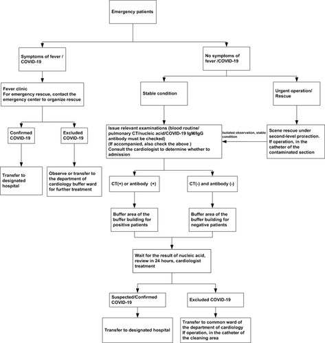 Figure 2 Flow chart of emergency admission in the department of cardiology.