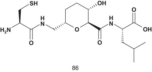 Scheme 46.  Bisubstrate analogs for geranylgeranyl transferase-1 (GGT-1) (1).