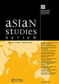 Cover image for Asian Studies Review, Volume 46, Issue 3, 2022