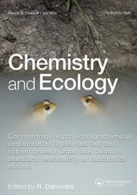 Cover image for Chemistry and Ecology, Volume 35, Issue 6, 2019