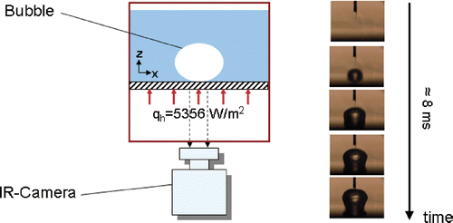 Figure 1. A single-bubble nucleate boiling experiment.