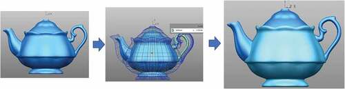 Figure 7. 3D CAD model size Miranda Kerr Tea for One Teapot with contraction 11.75% and an increase in height of 1.50 mm