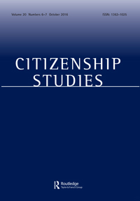 Cover image for Citizenship Studies, Volume 20, Issue 6-7, 2016