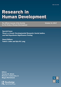 Cover image for Research in Human Development, Volume 14, Issue 4, 2017