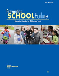 Cover image for Preventing School Failure: Alternative Education for Children and Youth, Volume 67, Issue 4, 2023