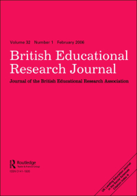 Cover image for British Educational Research Journal, Volume 22, Issue 4, 1996