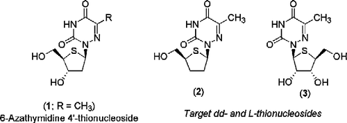 Figure 1 Structures of 1, 2 & 3.