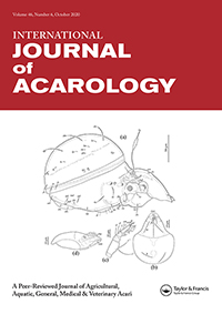 Cover image for International Journal of Acarology, Volume 46, Issue 6, 2020