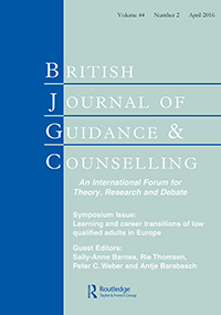 Cover image for British Journal of Guidance & Counselling, Volume 44, Issue 2, 2016