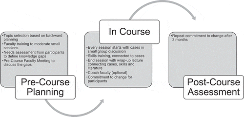 Figure 3. AO Masters Course Redesign Components and Execution.