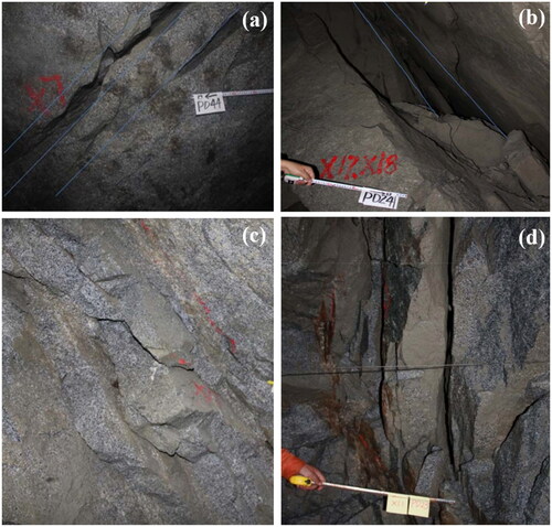 Figure 14. Unloading zone exposed by exploratory adits.