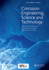 Cover image for Corrosion Engineering, Science and Technology, Volume 51, Issue 5, 2016
