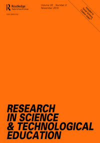 Cover image for Research in Science & Technological Education, Volume 33, Issue 3, 2015