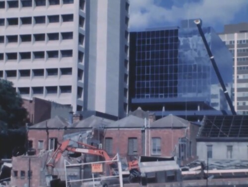 Figure 6: The changing fabric of downtown Brisbane reflected in a still image from City for Sale.