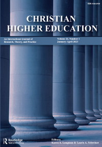 Cover image for Christian Higher Education, Volume 22, Issue 1, 2023
