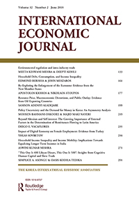 Cover image for International Economic Journal, Volume 32, Issue 2, 2018