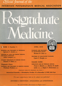 Cover image for Postgraduate Medicine, Volume 5, Issue 4, 1949