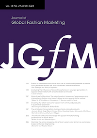 Cover image for Journal of Global Fashion Marketing, Volume 14, Issue 2, 2023