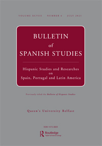 Cover image for Bulletin of Spanish Studies, Volume 98, Issue 6, 2021