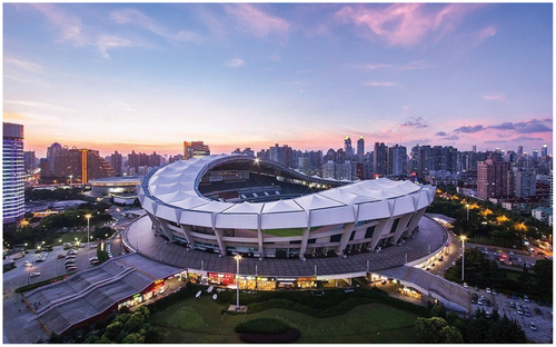 Figure 1. The coated fabric membrane structure- Shanghai Stadium.