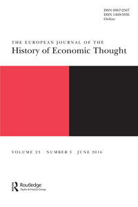 Cover image for The European Journal of the History of Economic Thought, Volume 23, Issue 3, 2016