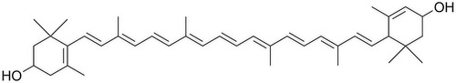 Figure 1 Chemical structure of lutein.