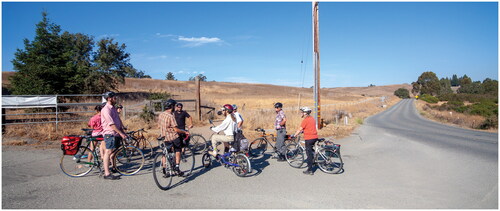 FIGURE 12 “A Spatial History of Computing,” bike tour for the ZERO1 Biennial, 2012. Photograph by Aaron Caley.