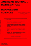 Cover image for American Journal of Mathematical and Management Sciences, Volume 2, Issue 2, 1982