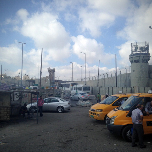 Figure 2 Qalandiya checkpoint seen from the North, 2015. Photo by the author.