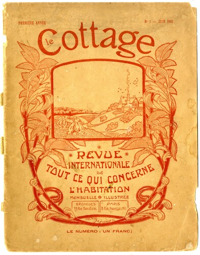 Figure 3. Cover of Le Cottage, June 1903, n° 1. @CIVA.